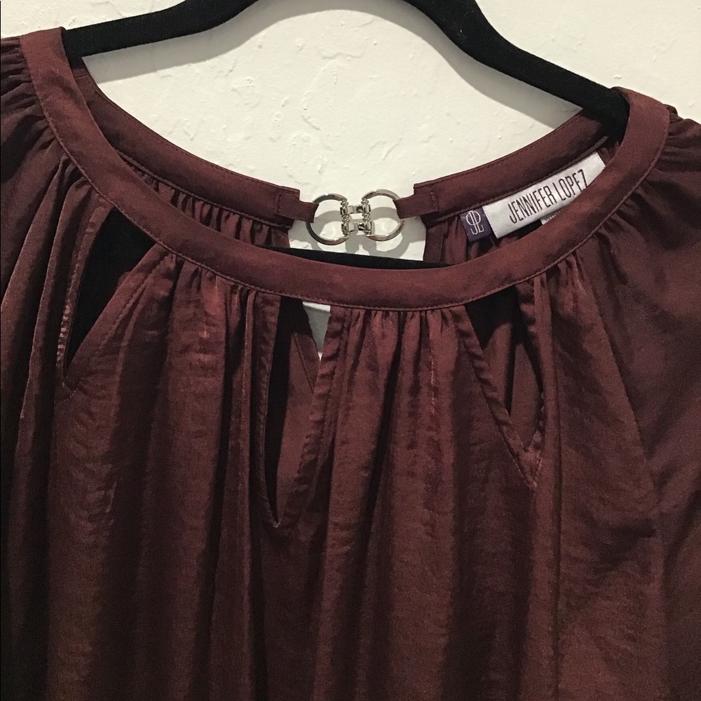 Beautiful burgundy blouse!  NWT